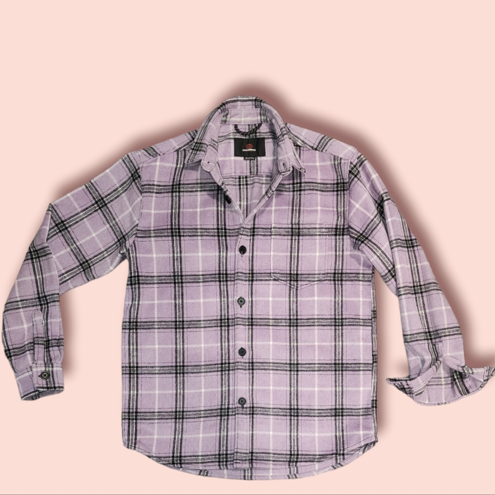 Purple Plaid Over Shirt